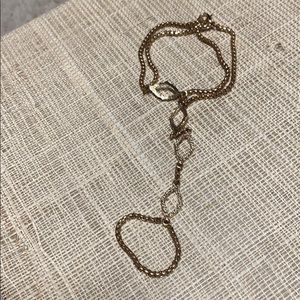 Gold Chain finger bracelet